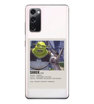 Samsung Galaxy S20 FE Uyumlu Shrek Minimalsit Poster Desenli Şeffaf Telefon Kılıfı
