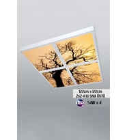 124cm X 124cm-dörtlü- Led-sıva Üstü-216w-ekmek Fırını Led Aydınlatma-avize Modelleri-