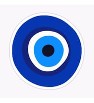 Nazar Boncuğu Sticker oto Etiket Araba Yapıştırma 17CM