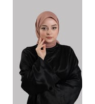 Gül Kurusu Düz Klasik Eşarp İtalyan Dikişli Pamuk Caz Sade 202210_18