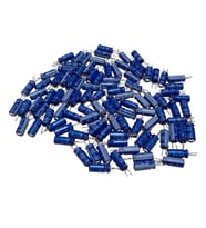 100 Adet 10uF 50V Elektrolitik Kondansatör 5x11mm - Kısa Bacaklı