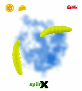 SPIINX LARVA SİLİKON YEM 35MM 14LÜ PEYNİR AROMALI RENK:UV HOT ORANGE 30