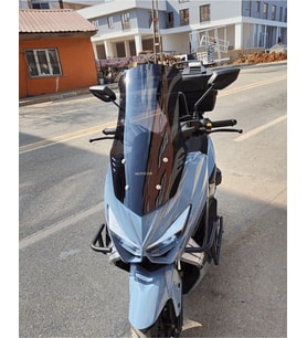 MOTOCAM Küba Chia 125 Ön Cam 2023-2026 Model 75cm Siyah Renkli 4mm UZUN