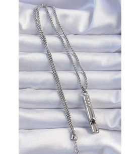 Acil Durum Düdüğü 316L Çelik Kararma Yapmaz Yüksek Desibel Kolye Unisex TJ-EBK1200