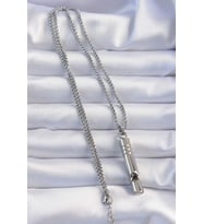 Acil Durum Düdüğü 316L Çelik Kararma Yapmaz Yüksek Desibel Kolye Unisex TJ-EBK1200