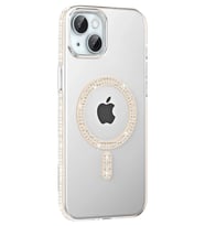 Mey İthalat® iPhone 14 Move Taşlı Magsafe Kapak - Pembe