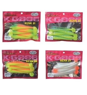 SİLİKON YEM CAPTAİN TYPOON SOFT 12CM 5’Lİ PK RENK:03