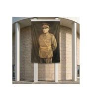 Atatürk Portre Türkiye Cumhuriyeti Kurucusu Mustafa K. Atatürk Poster Bayrak Premium Raşel Kumaş ATA3 2x3m