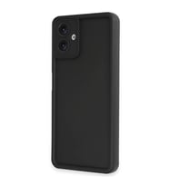 Coverzone Samsung Galaxy A06 uyumlu Kılıf Parlak, Tek Renkli Yüzey Dayanıklı Malzeme & Tam Koruma Redolent Kılıf Samsung Galaxy A06 ile uyumlu Kılı Ergonomik Kavrama Kolay Erişim Kapak Siyah