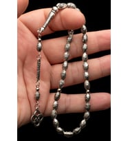 Erkek Hediyelik Arpa Kesim Bilek Boy Metal Tesbih (104)