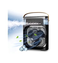 Northcity Taşınabilir Işıklı 5 Spreyli Vantilatör - Buzlu Buharlı Mini Fan Nemlendirici