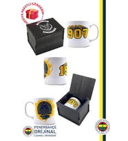 Fenerbahçe Kupa Orijinal Lisanslı, Özel Ahşap Kutulu (Sarı-Lacivert)