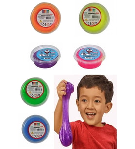 Pofuduk Slime 6 lı MİNİ Slaym Oyun Hamuru Slaym Stres Topu (Renksiz)