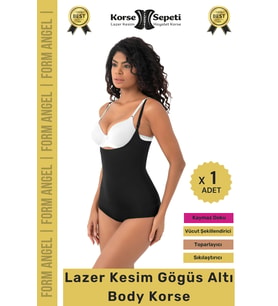 #Korse İz Göstermeyen Toparlayıcı Vücut Şekillendiren Lazer Kesim Gögüs Altı Bady Korse - 1 Adet
