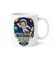 İsimli Çocuk Kupası Geleceğin Astronotu Yazılı Kupa Bardak Hediye