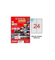 Tanex TW-2224 - 105 x 23 mm Laser Etiket 100 Adet Ücretsiz Kargo