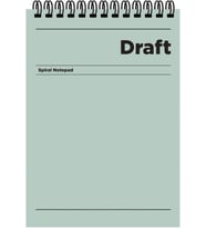 Color A5 Kareli Bloknot Draft - Yeşil