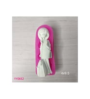YY0652 Eli Cebinde Çantalı Kız Silikon Kalıp
