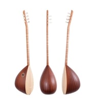 Piarro Bağlama Yaprak Maun Kısa + Kılıf Hediyeli