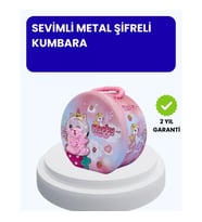 Mey İthalat® Çocuk Para Kasası Anahtarlı Güvenli Tasarruf Kutusu