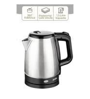 ÇELİK KETTLE 1.7LT GİZLİ REZİSTANS - KABLOSUZ SK-8015 (4887)