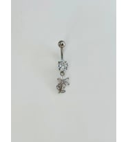 Çiçek Detaylı Göbek Piercing - Pg0110