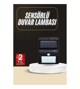 Mey İthalat® Solar Dekoratif Lambası Sensörlü Led Işık Bahçe Aydınlatma
