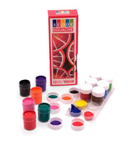 Guaj Boya 12 Renk x 20 Ml Su Bazlı Tüp 1 Paket Südor Guaj Boya Seti Şişe İçerisinde 12 li (Karışık)