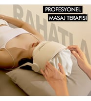 Sıkmalı Ovmalı Isıtmalı Kafa Masaj Cihazı Şarjlı Akıllı Yoğurma Baş ve Göz Masaj Aleti (Krem)