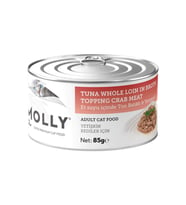 Molly Et Suyu İçinde Ton Balıklı ve Yengeçli Yetişkin Kedi Konservesi 85 Gr (Krem)
