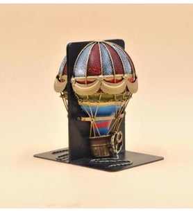 Jayland Metal Eskitilmiş Retro Sıcak Balon Kitap Stop-Jayland Serisi-18*13*19 CM