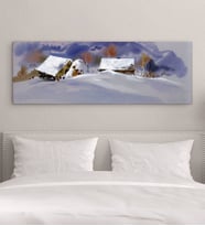 BK Gift Yatak Odası Konseptli Panorama Kanvas Tablo 100x35cm-6