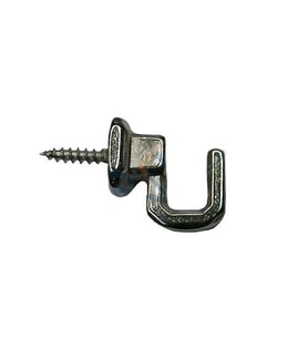 Vidalı Kanca, Askı Küçük - 15x18mm, Nikel - 100 Adet