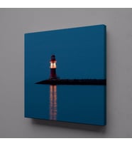 DENİZ FENERİ KANVAS TABLO 50x50cm (Karışık)