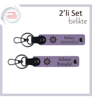 Yakın Arkadaşla Paylaşılacak Deniz Temalı Hatıra, Anahtarlık Takımı, Mor Menekşe-Mor Menekşe