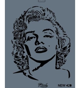 Rich New Seri N-420 Stencil 35x25 cm