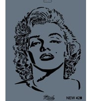 Rich New Seri N-420 Stencil 35x25 cm