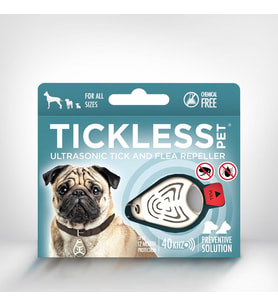 Tickless Pet Evcil Hayvanlar için Ultrasonik Kene ve Pire Kovucu Cihaz Beige (Krem)