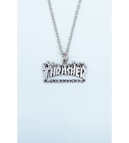 Thrasher Magazine Gümüş Kaplama Düz Zincir Kolye
