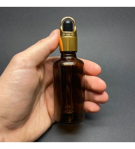 50Ml Amber Cam Damlalıklı Şişe , Sepet Model Metalik Kapak , 50 Cc Cam Damlalıklı Şişe x 6 Adet
