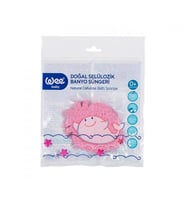 Wee Baby Doğal Selülozik Banyo Süngeri 915 - Balık (Pembe)