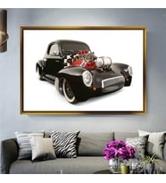 Altın Çerçeveli dekoratif tablo l1468 (Gold)