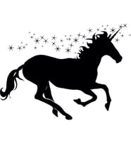 UNICORN FOLYO STİCKER 50cm Uzunluk (Karışık)
