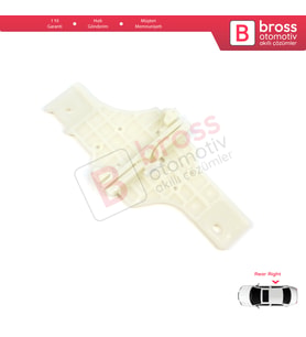 Peugeot 208 MK1 A9 2012-2020 5-Kapı 2008 MK1 A94 2013-2019 İçin Arka Sağ Kapı Cam Kriko Tamir Klipsi