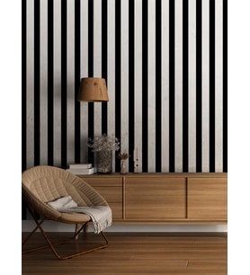 Dreamwall Siyah Beyaz Geometrik  Desenli Isı Ve Ses Yalıtımlı  Sağlıklı  Tekstil  Duvar Kağıdı