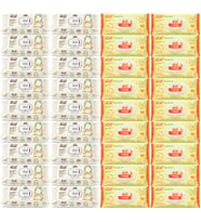 Fibril Islak Havlu Bebek Mendil 90 Yaprak Zeytinyağlı & Bebek (Karma 36 Lı Set) 3240 Yaprak