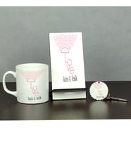 Love Şemsiye Üçlü Set (Kupa + Telefon Standı + Anahtarlık)