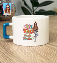 Kişiye Özel Karikatürlü Cute But Aires Koç Burcu Lüks Fincan Doğum Günü Hediyesi