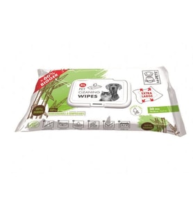 M-Pets Bamboo XL Kediler/Köpekler İçin Temizleme Mendili 30lu
