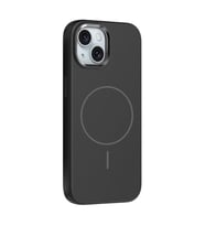Coverzone iPhone 13 ile uyumlu K?l?f MagSafe ile uyumlu Magnetic Wireless ?arj �zellikli Metal Kamera Koruma �er�eveli Z-Edi Silikon Kapak iPhone 13 i�in k?l?f - Siyah
